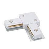New Lon0167 Track Connector Featured 2-Wire Right Angle reliable efficacy Rail Joiner Light Mounted Fitting White(id:0a7 d6 15 265)