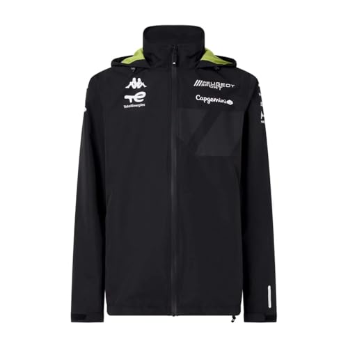 Kappa Veste de pluie Adverzipo Noire F1 unisexe pour adulte