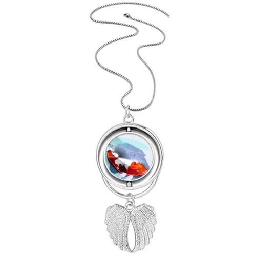 Pendentif ailes d'ange aquarelle koï japonais pour sublimer vos tenues d'été