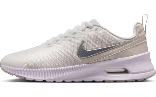 Nike Zapatillas Air MAX Nuaxis para Mujer, Color Blanco y metálico, Talla 44 EU