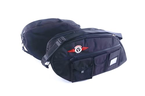 Bestem LGKA-NOMAD-SDL-D Alforjas Deluxe negras para Kawasaki Vulcan Nomad, par, bolsos internos para maletas rígidas miniatura 3