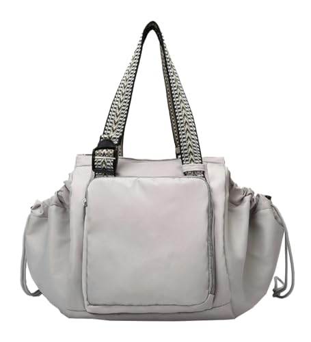 Slouchy Nylon Hobo Bags Women Trendy Underarm Crescent Shoulder Bag College Crossbody Purses Travel Tote Handbag Backpack