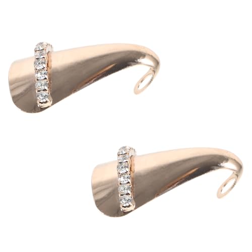 Homoyoyo 1 Par Protector De Dedos Equipo Botines Protector De Puntas De Zapatos Puntiagudos Búlder Dedo Del Pie Tacones Protectores Único Almohadilla Atar Polaco Metal