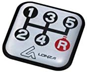 ナポレックス(Napolex) LONZA 5速MT専用シフトパターンバッヂ 車検対応 粘着シート取付 カー用品 LZー01