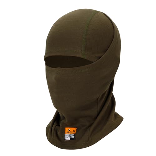 LANLFY Cooling Balaclava Flame Resistant Welding Hood Ski Mask for Men Women Face Covering UV Protection Racing Cycling - Army Green