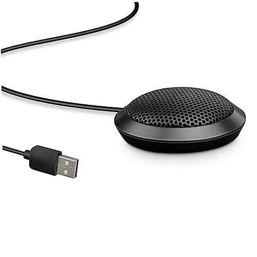 HOLIDYOYO USB Microphone for Gaming Desktop Mic Sound Noise Reduction Compact Design Easy to Use Stable Slip Mat for Speech and Recording
