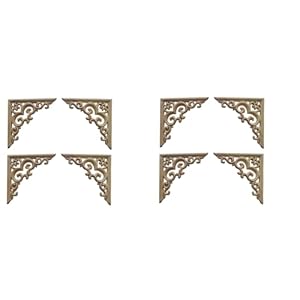 Daijianbin 8 Stücke Unlackierte Holzapplikationen