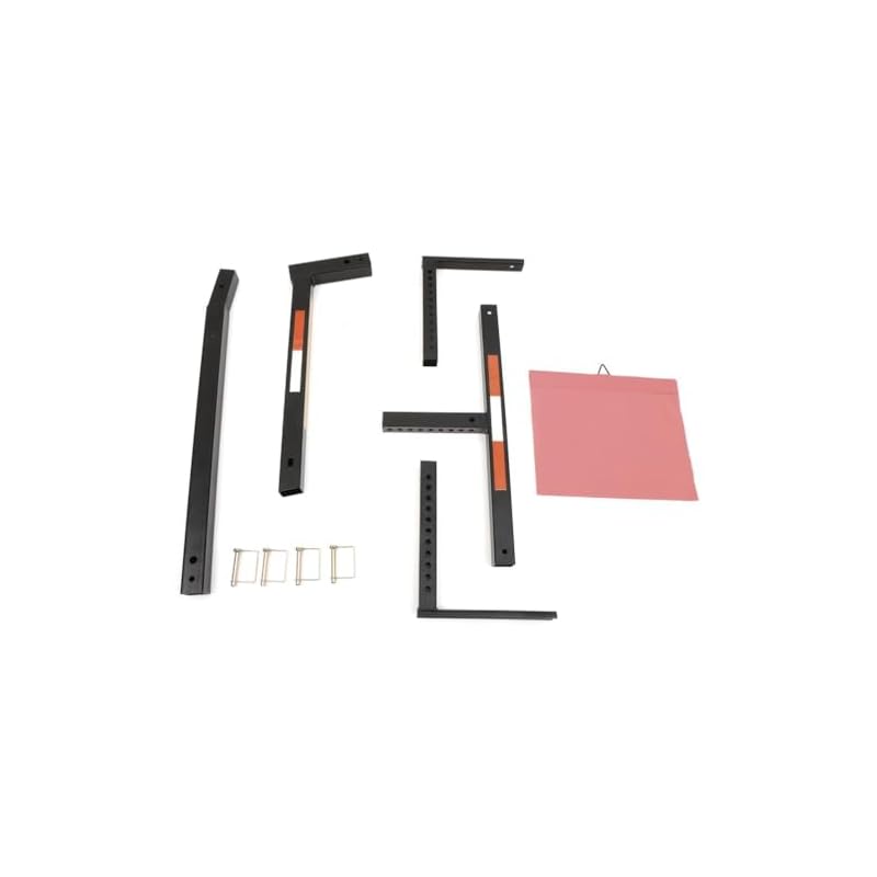 Noadaauto-2-Hitch-Pick-Up-Truck-Bed-Extender-Steel-Extension-Rack-Lumber-Long-Loads-Black