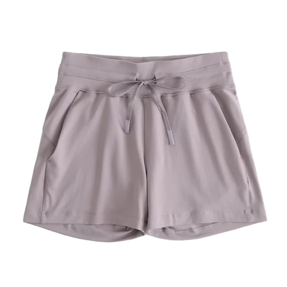 Zomer sneldrogende hardloopshorts met trekkoord Gymkleding Dames Sport Workout Atletische shorts met zakken