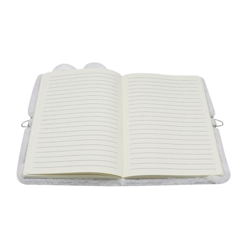 Image of Caviotess Plush Bunny Secret Diary with Lock and Key, Cute Glitter Locking Journal Writing Drawing Notepad for Girls Kids (160 Pages)