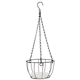Fabriqué en fer robuste, ce panier à plantes suspendu est conçu pour durer et apporte une touche d'élégance à votre jardin ou balcon