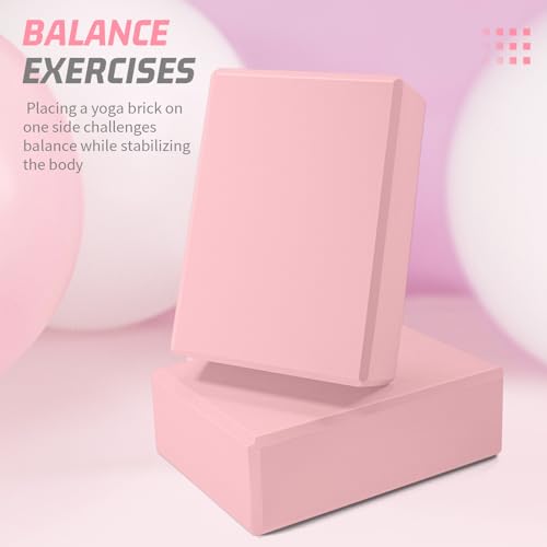 Yoga Blocks 4 Pack - Premium EVA Foam Bricks for Pilates Workout, Stretching, Meditation - Yoga Brick for Flexibility, Balance, Spine Strength, Non-slip and Lightweight Exercise Blocks(Multicolor) - Image 8