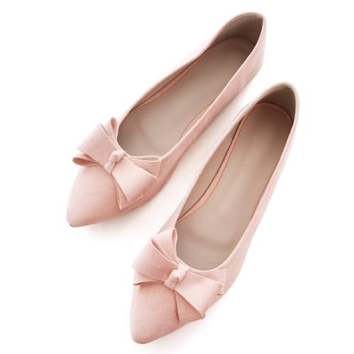 Image of SAILING LU Women's Bow-Knot Pointed Toe Ballet Flats
