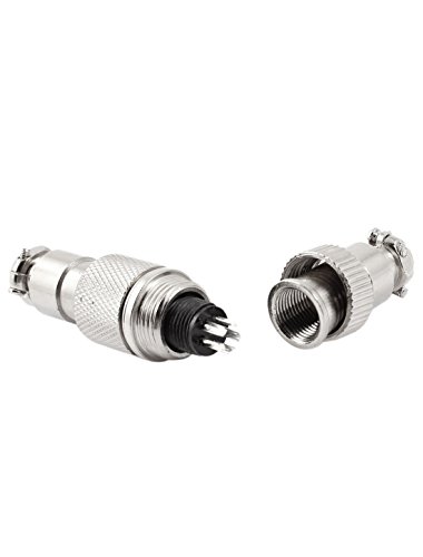 Conector aviation 5 pines GX12-5 metal espada miniatura 2