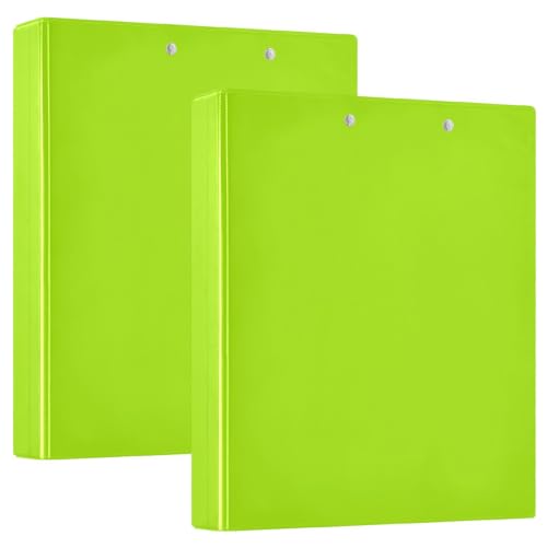 Classeur 3 anneaux de 3.8 cm vert citron à ouverture fluide avec porte-bloc