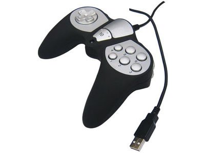 MEDIACOM ME-GP100 Gamepad - USB 2.0 - Black/Silver