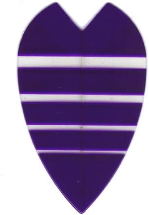 25 Sets #3174 AmeriThon Purple/Clear Bands Dart Flights
