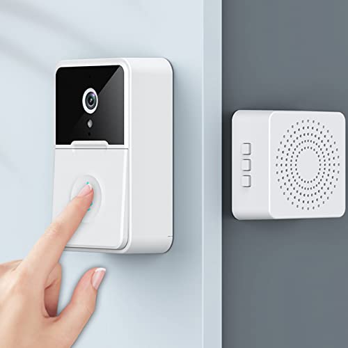 pamkyaemi Smart Wireless Remote Video Türklingel Intelligente visuelle Türklingel HD Nachtsicht Home Intercom WiFi Sicherheitstür Türklingel Unterstützung Zwei-Wege Anrufe Foto APP Steuerung Cover