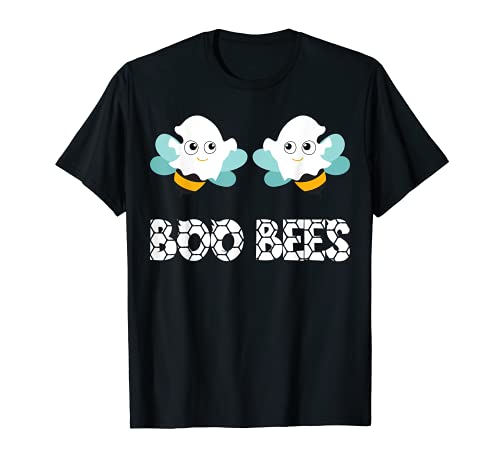Boo Bees T-Shirt Corrispondenza Coppie Costume Halloween Regalo Tee Maglietta