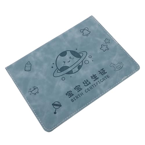 CLISPEED Funda Protectora Nacimiento de Ñiño Estuche de Cuero Sintético Tamaño Estándar Organizador Compacto para Documentos Familiares y Portadocumentos de Viaje