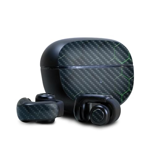 Image of Carbon Fiber Skin Compatible with Bose Ultra Open Earbuds - Acid Hex - Premium 3M Vinyl Protective Wrap Decal Cover - Easy to Apply | Crafted in The USA by MightySkins