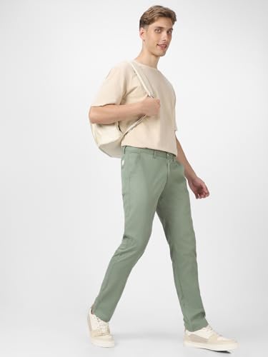 Image of Urbano Fashion Men's Cotton Light Weight Non-Stretch Slim Fit Casual Trousers