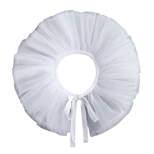 Retro Ruffled Collar Girls Drama Tulle Victorian Lapel Medieval Cosplay Victorian Ruffled Tie Vintage Fashion Accessory