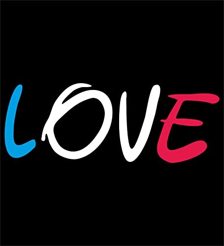 Image of Hangout Hub | Couple Tshirts | Love | Set of 2 | LOVE Printed|Regular Fit | Cotton T-shirts|Couple Matching dress