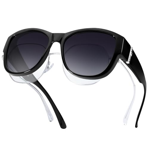 LVIOE Polarized Fit Over Glasses Sunglasses for Women Trendy Over Glasses Sun Glasses with UV400 Protection LS8511