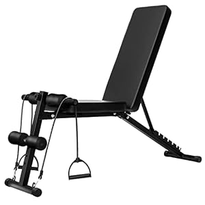 Druk Bank Halterbank Opvouwbaar Voor Full Body Workout Sit-up Fitnessapparatuur 4-traps Verstelbare Bank Utility Halterbank Laad 385 Pond (Color : Black, Size : 130x30x55 cm)