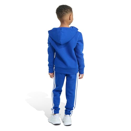 adidas Boys 2-piece Long Sleeve Essential Big Logo Fleece Jacket & Jogger Set4