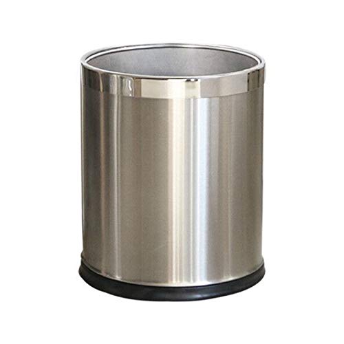 XGWML Poubelle,Poubelle en Acier Inoxydable,Poubelle à Pédale,Poubelle pour Jardin,école,Bureau,Maison Et Cuisine (7L)