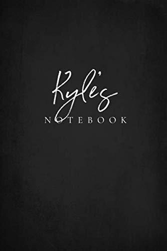Kyle’s Notebook: Personalized With Name Journal for Men (Personalized Books for Him - Black)