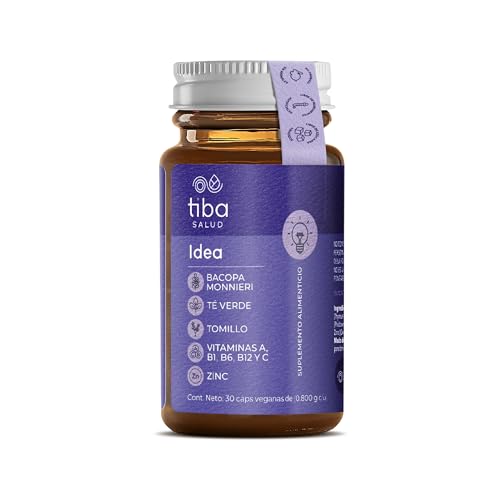Nature Brand, TIBA SALUD - Idea: Fórmula funcional para la concentración y la memoria - Suplemento alimenticio para ideas más brillantes, Resultados desde la primera...