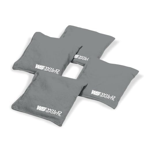 Wild Sports 1-1-16014-GY015 Regulation Size Cornhole Bags - Set Of 8 Premium Bean Bag Toss Bags cover