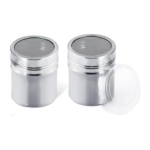 WchoeSS 2Pcs Stainless Steel Shaker Set Cover