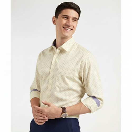 Image of Diverse Men's Cotton Printed Full Sleeve Regular Formal Shirt