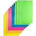 D.RECT 10 Stück (2 Stück Pro Farbe 5x2) FLUO Sammelmappe Aus Karton | Einschlagmappe Mit Gummi | Mappe Mit Gummiband Für Din A4 | 3 Klappen 350g, Schnellhefter Bunt Sortiert