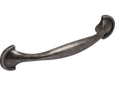 Free P&P-1 X Kitchen Cabinet Pewter Bow Door Handle 96mm Hole Centres