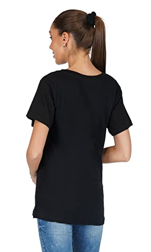 Image of ANGAR Womens Printed Cotton T - Shirt Casual Short Sleeves Tees