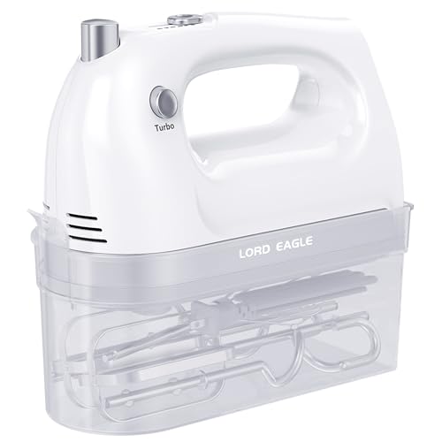 Lord Eagle Beginner Ergonomic Compact Hand Mixer, 5Speed