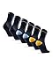 Produktbild DANISH ENDURANCE Merinowolle Socken (Mehrfarbig - 3 Paare (1 x marineblau, 1 x marineblau/gelb, 1 x marineblau/hellblau), EU 39-42)