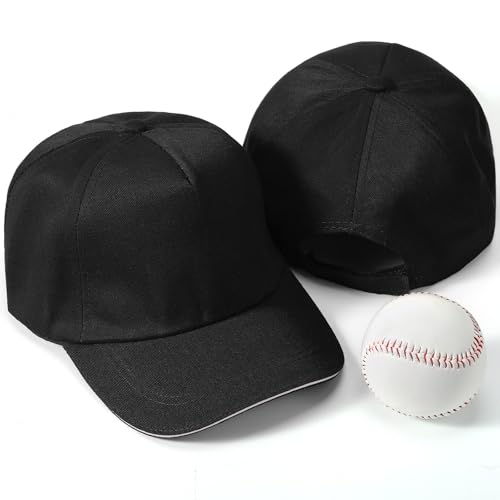 Image of Shyyween Kids Baseball Caps Youth Adjustable Plain Baseball Hats Cotton Blank Hats Bulk for Girls Boys Sport Team