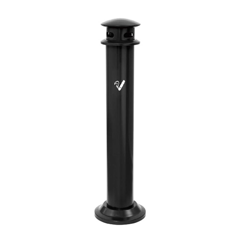 OWOHYG Ashtray Trash Can Hotel Lobby Cigarette Butt Column Floor Standing Public Stainless Steel Ash Extinguishing Pillar Outdoor Ashtrays For Cigarettes.Black