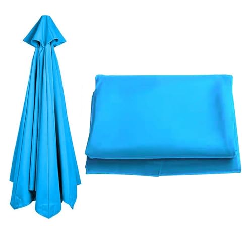 Toile pour parasol suspendu décalé bleu lac de 300 cm - Housse de protection imperméable UV50+