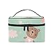 Trousse de maquillage DEZIRO - Motif ours et nuages