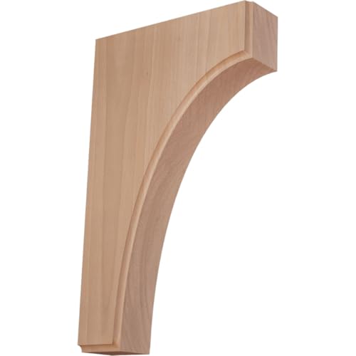 Ekena Millwork BKTW02X08X10CVCH Clarksville Wood Brackets, 1 3/4"W x 8"D x 10"H , Cherry