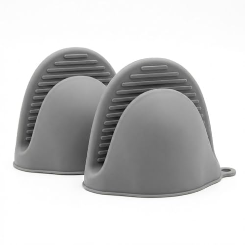 VAEIORP 2 pcs Gants et Manique en Silicone – Résistants à la Chaleur jusqu'à 230 °C – Antidérapants, Imperméables, Alimentaires – Idéal pour...