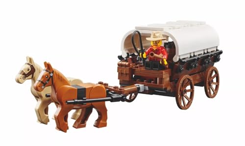 910031 Wild West General Store Building Kit - 1.906 Pezzi - Scena dettagliata della città mineraria del XIX secolo con 5 minifigure, 2 cavalli e accessori autentici - Lego - Immagine 5