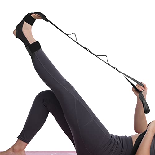 Sindax-Yoga-Stretching-Strap-Leg-and-Calf-Stretcher-Strap-with-Adjustable-loops-Fascia-Stretcher-For-Physical-Therapy-Plantar-Fasciitis-ReliefPilatesDance-Gymnastics